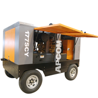 Vis entraînée par compresseur d'air à moteur diesel APCOM 18bar 800Cfm vis à moteur diesel pour compresseur d'air portable