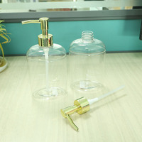 Bouteille pulvérisateur en plastique PET écologique de 480 ml, transparente, pour savon pour les mains, emballage personnalisé avec impression sérigraphique