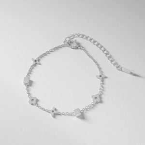 Women's Gold-Plated Stainless Steel Flower Necklace/<b>Bracelet</b> <b>Set</b> Trendy for Weddings Parties Anniversaries Engagement - Product Image 6