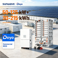 Système solaire commercial Deye BOS-A avec rack de batteries modulaire 215 kWh, armoire BESS haute tension pour micro-réseau