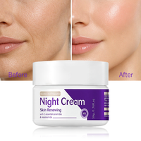 Réparation de la peau du visage Dissolvant anti-rides Mosturizer Crème de pansement noire pour le visage