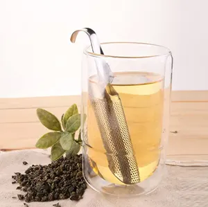 Tubo de infusor de chá, 6 polegadas, 304, aço inoxidável, filtro de café, tubo, infusor de chá