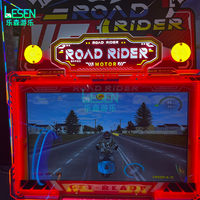 Máquina de Juego de Carreras de Motos con Simulador 3D y Luces LED, Operada con Monedas, para Centros de Entretenimiento - ¡Oferta!