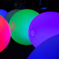 Ballon lumineux LED gonflable avec télécommande, changement de couleur, étanche, facile à installer, jouet pour l'eau, la plage, les concerts, l'ambiance