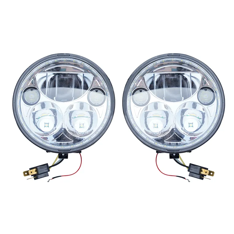 YongJin lampu depan mobil LED otomatis, cahaya LED otomotif sistem pencahayaan UTV untuk Kawasaki Mule Pro FXT DXT DX FX 2015-2023