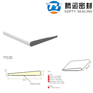 Moderna Striscia Sigillante in Schiuma Autoadesiva per Fessure Porta, con Rivestimento Impermeabile e Isolamento Acustico in PU+PE+PP - Product Image 2