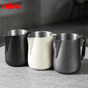 Nibu Taza para Espumar Leche <span class=keywords><strong>de</strong></span> Tercera Generación con <span class=keywords><strong>Boca</strong></span> <span class=keywords><strong>de</strong></span> Calabaza, Edición Profesional <span class=keywords><strong>de</strong></span> Acero Inoxidable 304 para Café, 600ML, Portátil - Product Image 5