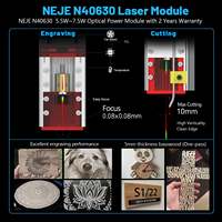 En stock NEJE 3 PLUS N40630 30W 420*255MM Mini machine de découpe CNC et de gravure laser avec carte mère améliorée pour médailles pour chiens