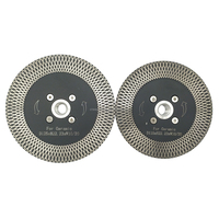 Usine directement vendre 4.5 "5" diamant disque de coupe 125mm diamant lame de scie avec bride pour carreaux de céramique porcelaine marbre