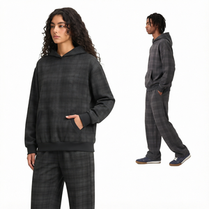 Custom Vintage Oversized French Terry Hoodie 400gsm Heavyweight Knitted Cotton <b>Men</b> Streetwear <b>Pullover</b> With Pocket - Product Image 1