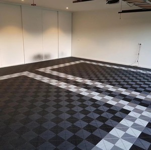 Alfombrillas de Plástico Encajables para Piso de Garaje, con Base de Goma Ventilada, Alfombrilla para Motocicleta, para Taller, <span class=keywords><strong>Precio</strong></span> Bajo - Product Image 1