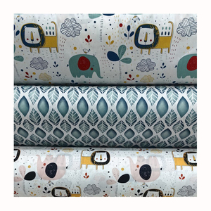 Nhà Máy Bán buôn bé tấm ga trải giường vải động vật Flower in ấn mô hình dễ thương bé sơ sinh vải cotton vải cho bé tấm ga trải giường - Product Image 1