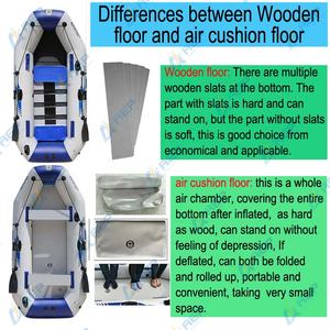 Kayak tiup <span class=keywords><strong>3</strong></span> orang, Yacht PVC mewah dengan aksesori gratis 2.<span class=keywords><strong>3</strong></span> M lantai alas udara - Product Image 5