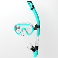 Logo personnalisé adulte plongée en apnée lunettes de natation ensemble sangle en silicone souple anti buée large vue masques de plongée tuba