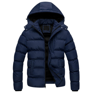 Durable grueso impermeable transpirable ecológico chaqueta acolchada múltiples bolsillos a prueba de viento 100% poliéster hombres invierno Casual - Product Image 2