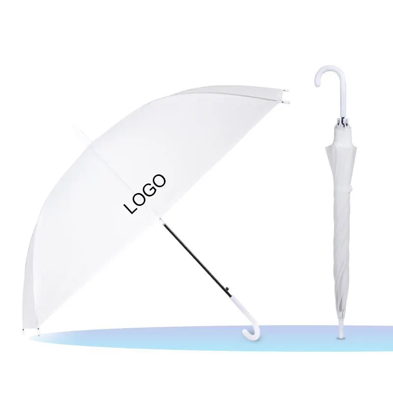Cheap Hot Sell Promotion Gift 18 Inch Clear Frosted Plastic EVA Straight Transparent Umbrella For Promotion