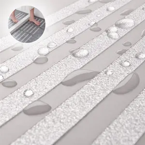Gran oferta de pegatinas antideslizantes impermeables para ducha al aire libre antideslizante transparente PEVA tiras antideslizantes cinta para bañera de baño