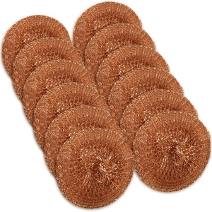 <b>Copper</b> Stainless Steel Kitchen Cleaning Scourer Premium Sponges & Scouring Pads - Product Image 1