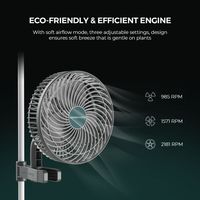 Kit complet de culture Mars Hydro 300W FC3000 avec lampe LED, ventilateur intelligent et filtre, tente de culture 3x3ft (100x100cm)