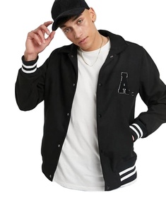 Giacca Bomber Varsity invernale da <span class=keywords><strong>uomo</strong></span> 2024 con colletto a pressione alta in lana ciniglia ricamata nuova giacca - Product Image 1