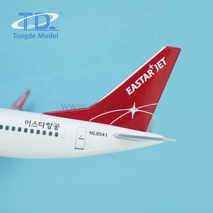 Eastar personnalisé <span class=keywords><strong>B737</strong></span> MAX <span class=keywords><strong>8</strong></span> 20cm 1/200 Mini modèle d'avion en plastique - Product Image 5