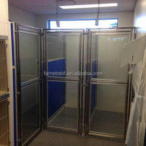 Rahat cam malzeme ile köpek yatılı için lüks büyük köpek kafesi 100% ticari çelik <span class=keywords><strong>Kennels</strong></span> - Product Image 5