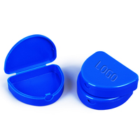 Boîte de rangement pour appareil dentaire orthodontique en plastique avec logo personnalisé, étui de rangement invisible pour gouttière d'aligneur, produit d'hygiène bucco-dentaire polyvalent