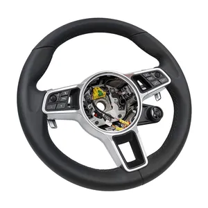 Whole Leather Steering Wheel WIth Remote Control For Porsche Cayenne