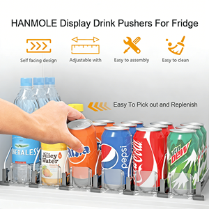 Organizador de Garrafas de Bebidas para Supermercado, Bandeja de Empurrar para Refrigerador - Product Image 2