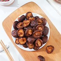 Camilan Sehat Teknologi VF Keripik Jamur Shiitake Keripik Jamur Renyah Tanpa Bahan Tambahan Tinggi Serat Camilan Sayuran Vegan