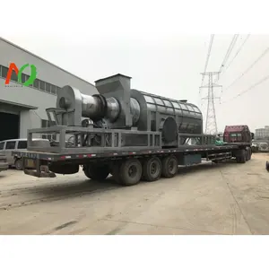 Multifunctional skid type pyrolysis and carbonization plant for poultry manure recycling