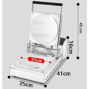เครื่องทำวาฟเฟิลกรวยเบลเยียมแบบมืออาชีพสำหรับร้านขายอาหารริมทาง พร้อมโลโก้แกะสลักตามสั่ง - Product Image 4