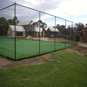 Cerca de PVC Verde de Fácil Instalación, Malla de Alambre sin Nudos para Canchas de Tenis, Cercas Deportivas Escolares - Product Image 5