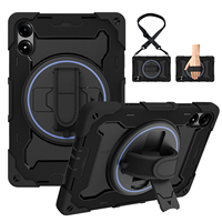 Étui robuste antichoc en PC + silicone pour Xiaomi Redmi Poco Pad Pro 5G 12,1 pouces, étui de protection avec béquille rotative