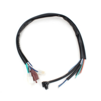 Harness Kabel M12 Fleksibel Kustom dengan Grommet Karet untuk Mesin Kopi, Peralatan Rumah Tangga, Sepeda Motor, dan Mobil, Berperingkat IP65