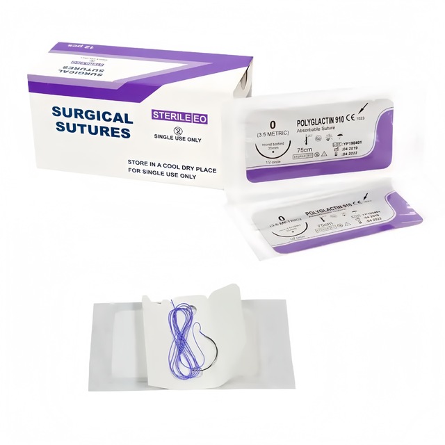 Sterile PGA Absorbable Surgical Sutures Medical Surgical Suture