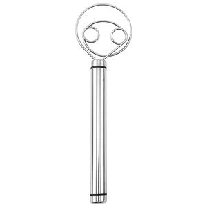 Baja tahan karat profesional roti Belanda 2 Mata lingkaran mencampur adonan Denmark kocokan adonan untuk alat kue - Product Image 1