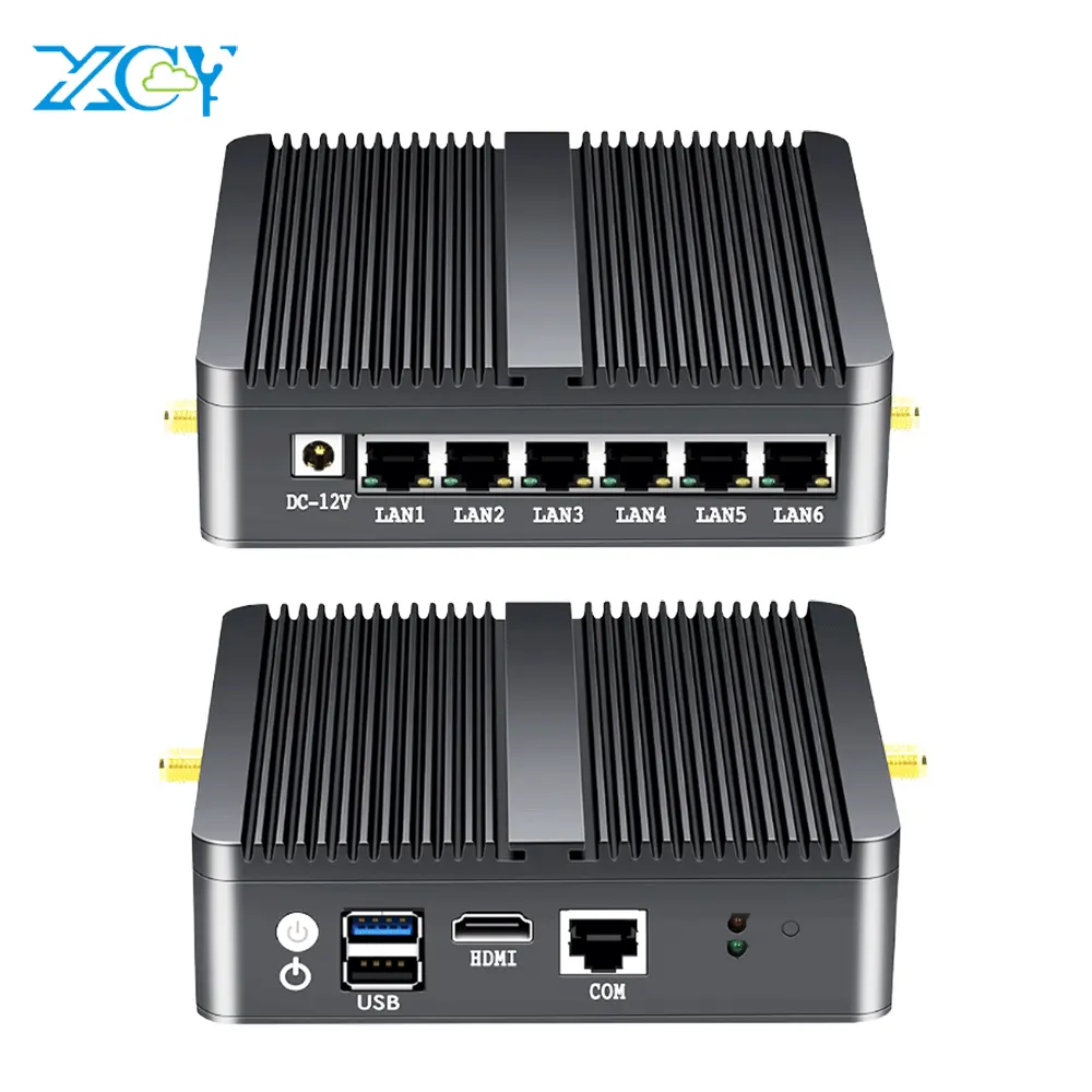PfSense חומת אש OPNSense רשת מכשיר Gateway נתב VPN מיני מחשב מחשב w/ Quad Core J1900 6 LAN Gigabit Ethernet כרטיסי רשת