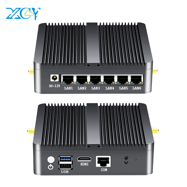 PfSense Firewall OPNSense Network Appliance Gateway Router VPN Mini PC Computer W/ Quad Core J1900 6 LAN Gigabit Ethernet NICs
