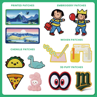 Patchs brodés personnalisés créatifs multicolores style graffiti, avec votre propre design et logo, à appliquer sur les chapeaux
