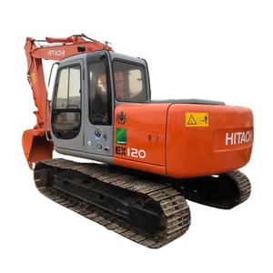 Excavatrice d'occasion Hitachi EX120-3 de haute qualité industrielle, 12 tonnes, pompe à engrenages moteur, origine japonaise, excellent état pour - Product Image 1