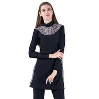 Maillot de bain hijab modeste entièrement couvert de grande taille M-6xl Burkini modeste Maillot de bain burkini islamique pour femme