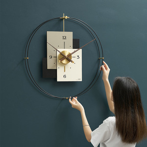 Wozoom Modern <b>Wall</b> <b>Clock</b> Round <b>Silent</b> Battery Powered Living Room Home Decor Elegant Design - Product Image 2