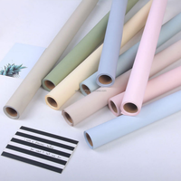 Papier d'emballage pour fleurs à surface mate, rouleau de papier d'emballage floral coréen, fournitures d'emballage pour bouquets, imperméable, matériel d'emballage pour fleurs fraîches, emballage cadeau