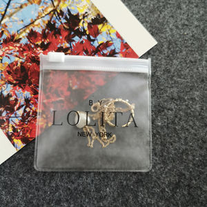 カスタムPVCスモールジュエリー/ネックレスジッパーバッグ、ジュエリー用スモールジップロックバッグ、ジュエリー用スライダービニール袋ポーチ - Product Image 2