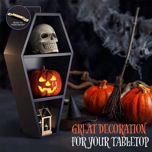 Estante de Almacenamiento de Estilo Gótico de Madera, Decoración de Halloween, Decoración de Linterna de Calabaza, Suministro del Fabricante de Estantes de Almacenamiento - Product Image 2