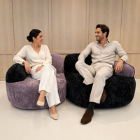 Ensemble de canapés modulaires en velours, rembourrés en mousse, inclinables, revêtement en tissu, en forme de L, pour salon, appartement, hôtel, école