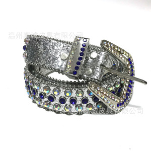 Cinturón de estilo occidental con pedrería y hebilla de pasador, 105cm, 115cm, 125cm, 135cm, para hombres y mujeres, cinturón decorativo de aleación de moda vintage - Product Image 2