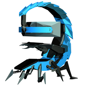 ハイエンドハイテクモダンスイベルサポート3モニターチェアゲーマースコーピオン - Product Image 6