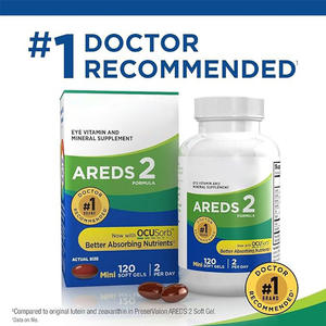 Suplemento para Saúde Ocular <span class=keywords><strong>Areds</strong></span> <span class=keywords><strong>2</strong></span> com Luteína, Proteção Ocular, Cápsulas de Gel Macio com Vitamina, Marca Própria OEM - Product Image 4